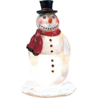 Luville Kerstfiguur sneeuwmannen met licht