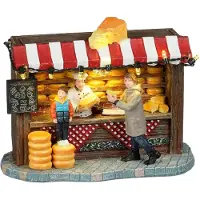 Luville Molendam Kerstdorpminiatuur Cheese Market (kaasmarkt) 13,5 X 6 X 10,5 Cm