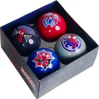 Disney Kerstbal Marvel Spiderman Multi D 7,5 Cm 4 Stuks