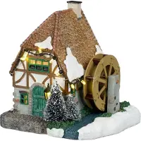 Luville Water wheel house battery operated l14,5xb12xh14,5 cm
