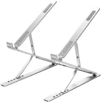 INF Opvouwbare laptopstandaard van aluminiumlegering Zilver