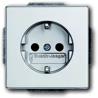 Busch-Jaeger 2CKA002011A3798 Apparaatinzetstuk IP20 Witaluminium (RAL 9006), Aluminium
