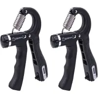 INF Handgreeptrainer met instelbare weerstand 5-60 kg 2-pack Black