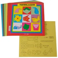 Merkloos 10 Pakjes vouwblaadjes 20X20cm - 90 vel - 5 kleuren (10 pakjes)