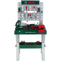 Bosch Werkbank - Speelgoed - Donkergroen/Zilver - - OneSize - Speelgoed