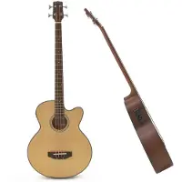Gear4Music Electro Acoustic Bass Guitar by Natural