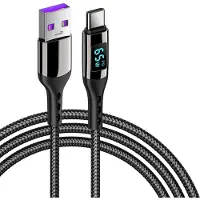 INF USB-C PD snellaadkabel 100 W Black 1 m
