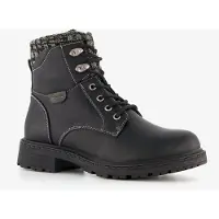 Blue Box dames veterboots met gebreid detail zwart maat 41