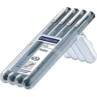 Staedtler Fineliner pigment 308 0.1-0.7mm zwart | 10 stuks