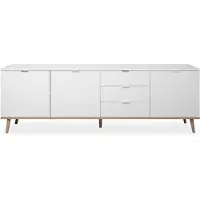 CALICOSY Göterborg 57 dressoir/wit/sonoma eik