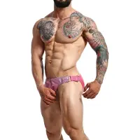 MaleBasics Strings & Slips Metaal - DNGEON Cockring Jockstrap - Roze