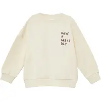 s.Oliver Sweatshirt lichtbeige / donkerbruin / lavendel / oranje