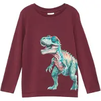 s.Oliver Shirt petrol / lichtgroen / oranje / bordeaux