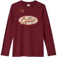 s.Oliver Shirt donkeroranje / bordeaux / wit