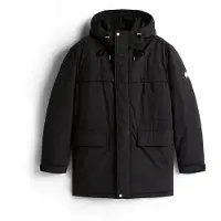 Tommy Hilfiger Heren Parka Nylon zwart (S), Casual, Duurzaam, Gerecycled nylon DM0DM22251