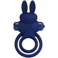Pretty Love - Darey - Rabbit Cock Ring - Donkerblauw