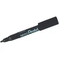 Pentel NN50 permanente marker Kogelpunt Zwart 12 stuk(s)