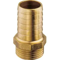 PLASTIMO Brass Straight 1´´ Hose Reducer Goud 32 mm