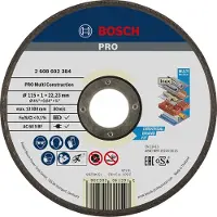 Bosch Disque Universel À Tronçonner À Moyeu Plat Rapido Multi Construction 115X1.0 Mm - 2608602384