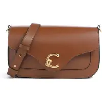 Coccinelle Leren schoudertas C-Me Calf Shoulder Bag Cognac bruine