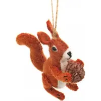 Sjaal met Verhaal Kerst Ornament Metsa Eekhoorn Bruin 9 X 10 X 5 Cm