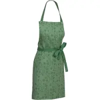 kela Keukenschort, Katoen, Groen, Bloemen - | Cora