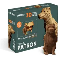 Cartonic - Patron, The Dog- 3D Puzzel-Speelgoed- Puzzel-DIY- Creatief- Karton- Kinderen en volwassen- 3D- puzzel