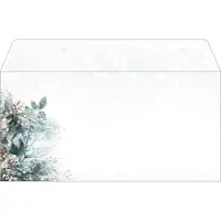 Sigel Kerst envelop 'Eucalyptus magic', gegomd, 90g speciaal papier, inkjet &amp; laser printer, DIN lang, 50 stuks
