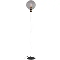 Masterlight Glazen vloerlamp Lazise 2 zwart met goud