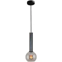 Masterlight Hanglamp Ø 15cm Bella 2 Dappled oil met goud glas