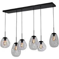 Masterlight Hanglamp Lava 6x helder glas