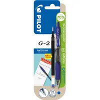 Pilot G2 gelpen blauw, 0,7 mm, inclusief extra blauwe vulling