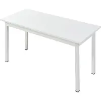 En.casa Eettafel Den Haag 140x60x75 cm voor 6 stoelen wit