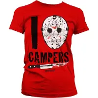 Friday The 13th I Jason Camp ers Girly Tee dames-T-shirt rood
