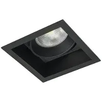 Berla Lighting Inbouwspot Vierkant Mat Zwart GU10 Verdiept 9 x 9cm