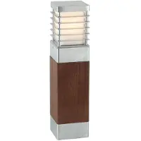 Franssen Houten lamp Selham 49cm met aluminium details