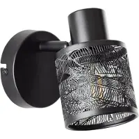 Brilliant Wandspot Bano Zwart E14