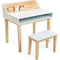 Tender Leaf Toys kinderbureau 75,5 x 53 cm hout naturel 2 delig