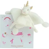 Doudou et Compagnie Doudou - - Eenhoorn goud 22 cm - Kind - Meisje - Wit