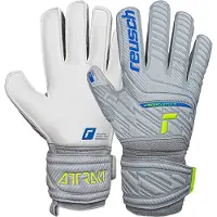Reusch Sporthandschoenen 'Attrakt Grip Finger Support' blauw / neongeel / lichtgrijs