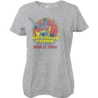 Transformers Optimus Prime - Since 1984 Girly Tee Damen T-Shirt Heathergrey-2XL