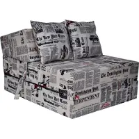 Viking Choice Luxe logeermatras 'Newspaper' - Opvouwbaar camping matras 200x70x15 cm - Met kussens - Huisstofmijtwerend