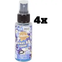 Fabulosa 4x Spray & Poop geurneutralisator - Blauw