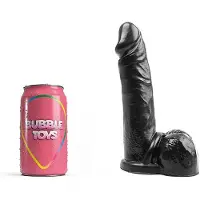 Bubble Toys - Tarzan - Dildo - Zwart - Drie maten Medium