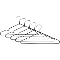 Benson Kledinghangers - 25x stuks - metaal - anti slip - 40 cm - vaste haak - kledingkast inruimen