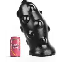 Bubble Toys - BooBoo - XXL Dildo - Zwart - Twee Maten X-Large