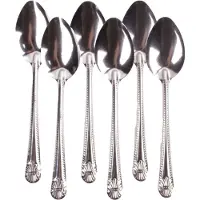 Benson Home Diner lepel - 12x stuks - chroom - zilver - bestek - 23 cm - Diner en ontbijt