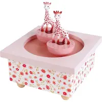 Sophie de Giraf Muziekdoosje - Dansende Sophie's - Baby muziekdoos - Kraamcadeau - Babyshower cadeau - Vanaf 12 maanden - 11.5x11.5x8.5 cm - Roze