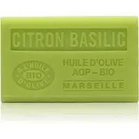 Savon De Marseille 4x biologische olijfzeep Citroen Basilicum -AOP - franse zepen - biologisch -