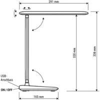MAUL MAULsally 8181009.200 LED-accutafellamp Energielabel: E (A - G) Meerdere kleuren